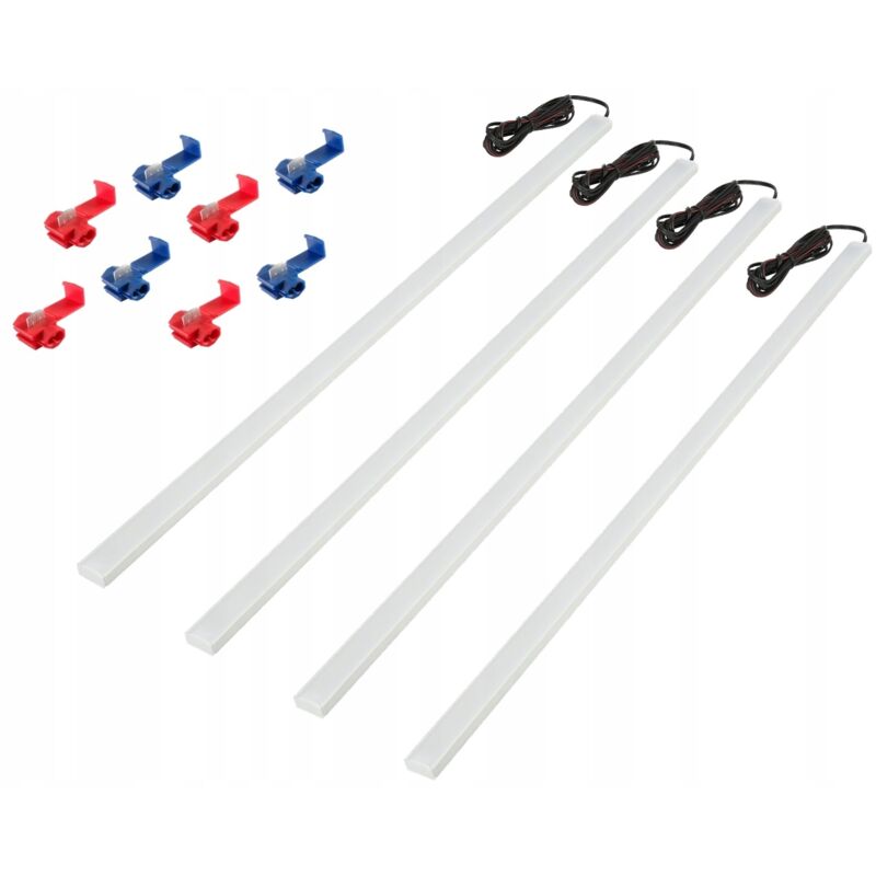 Iluminaci贸n LED para cabina de coche, furgoneta, zona de carga, 4x50cm PL12