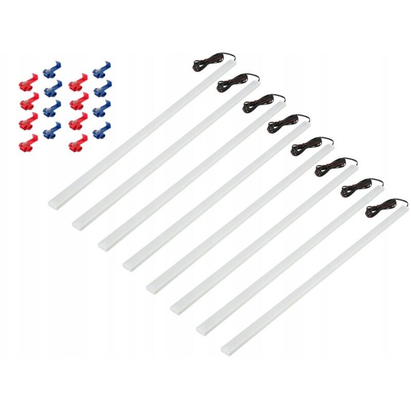 Iluminaci贸n LED para cabina de coche, furgoneta, zona de carga, 8x100cm PL12