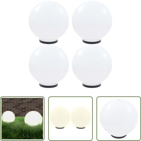 Iluminación de jardín - Lámparas de bola LED 4 unidades esféricas PMMA 40 cm