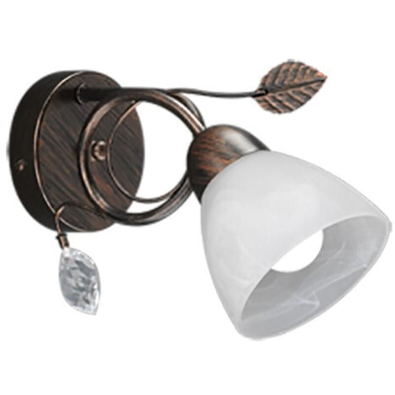 

Foco de pared estilo casa de campo, vidrio de alabastro, lámpara de sala de estar, lámpara de pasillo, color óxido TRIO 2007000128