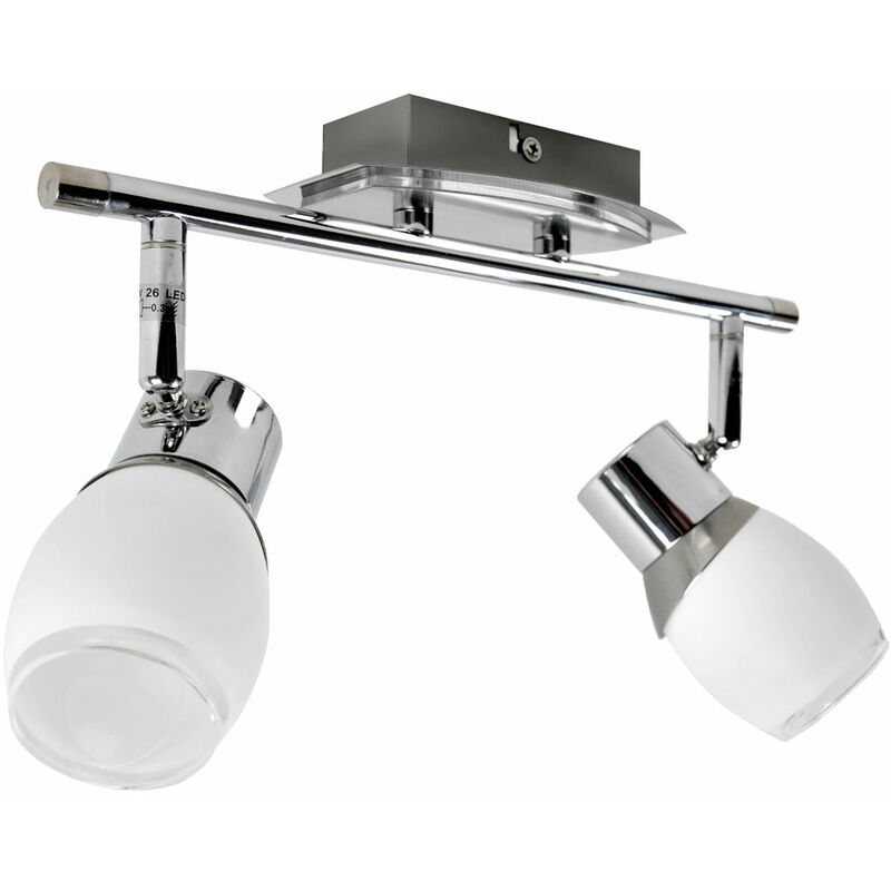 

Esto - Aplique de pared SMD-LED de 8,4 vatios Lámpara de 2 llamas móvil cromada 761015-2