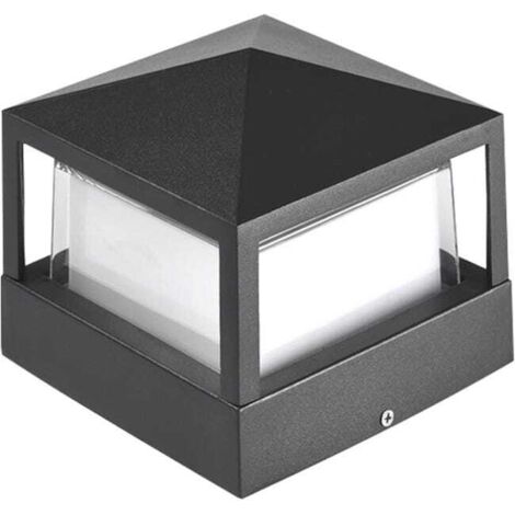Iluminación de postes, iluminación de pilares, iluminación de portones, iluminación exterior, iluminación de villas, iluminación de entrada de jardín de aleación de aluminio impermeable para césped, p