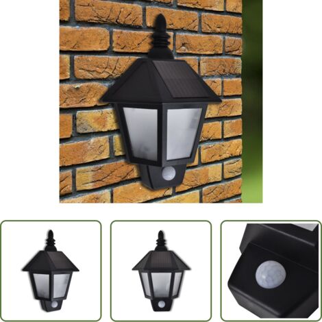 Iluminación decorativa -  Lámpara de pared solar con sensor de movimiento