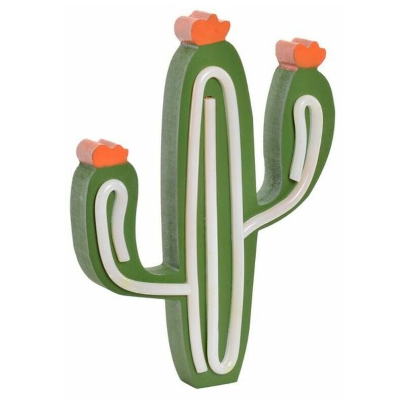 

Iluminación DKD Home Decor Cactus Madera Luz LED (19 x 3 x 26 cm)