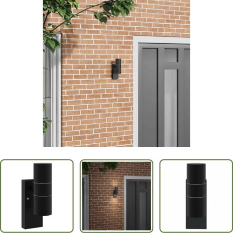 Iluminación exterior -  Luz de pared exterior Negro 7 x 10 x 22 cm