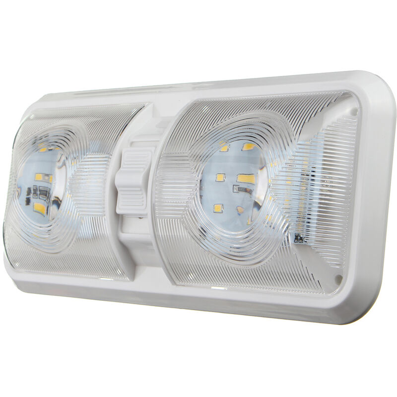 

Mohoo - Iluminación interior doble de la luz de techo de 48LED 2835 SMD para el camión que acampa de la caravana