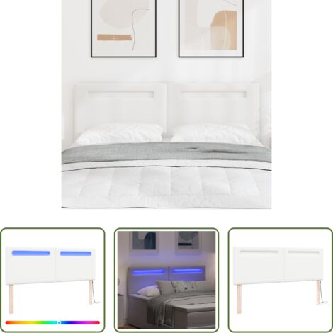 Iluminación LED -  Cabecero LED 160 cm Cuero sintético