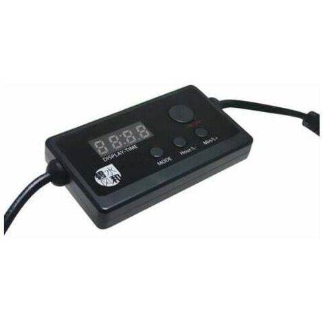 Iluminación LED para acuario y rampa LED Brillo para acuario Regulable Regulador de intensidad y temporizador Ajuste de tiempo Sincronización Conector adaptador de CC para luz de pecera Lámpara portát