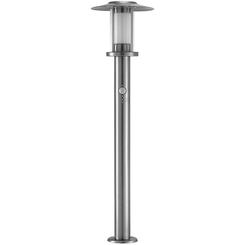 

Bolardo LED Gregory, acero inoxidable, con sensor