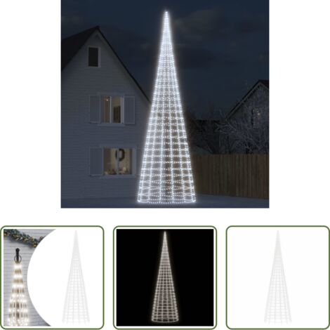 Iluminación navideña exterior -  Árbol de Navidad 3000 LED blanco frío 800 cm