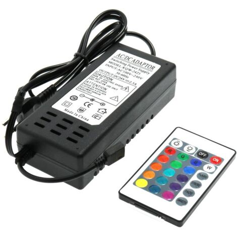 IluminaShop - Adaptador de Corriente para tiras LED RGB 60W 24VDC