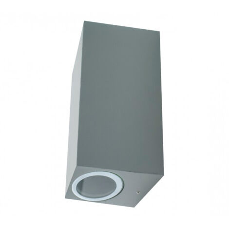 IluminaShop - Aplique de Pared Grey Kube 2XGU10 IP44