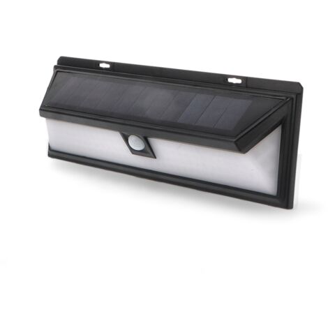 IluminaShop - Aplique LED Solar 12W Con Sensor Movimiento IP44  Blanco Neutro 4500K