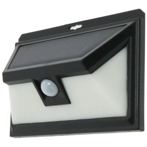 IluminaShop - Aplique LED Solar 6W Con Sensor Movimiento IP44  Blanco Neutro 4500K