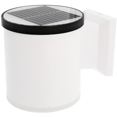 IluminaShop - Aplique LED Solar Jano Redondo 1W con Sensor Crepuscular IP65  Blanco Neutro 4500K