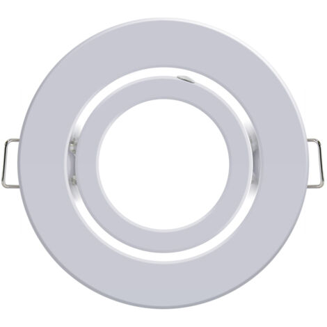 IluminaShop - Aro Basculante Redondo Blanco para GU10/MR16