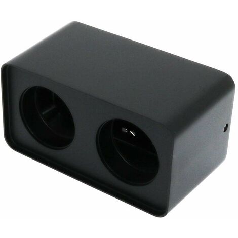 IluminaShop - Aro de Superficie Negro Para 2 Modulos 10W Serie Cobfix
