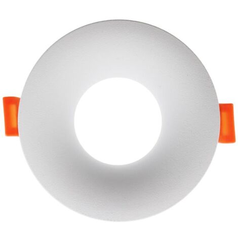 IluminaShop - Aro Fijo Deep Redondo Blanco para GU10/MR16