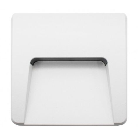 IluminaShop - Baliza de Superficie Led Cuadrado Project Blanco 3W IP65  Blanco Calido 3000K