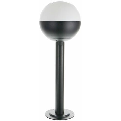 IluminaShop - Baliza Redonda II Negra Black Edition para Exterior Jardin 1XE27 500mm IP44