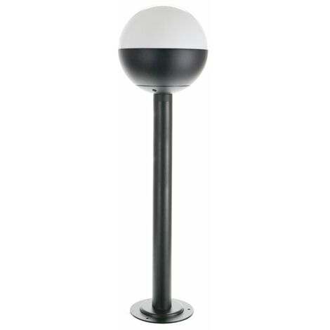 IluminaShop - Baliza Redonda II Negra Black Edition para Exterior Jardin 1XE27 800mm IP44