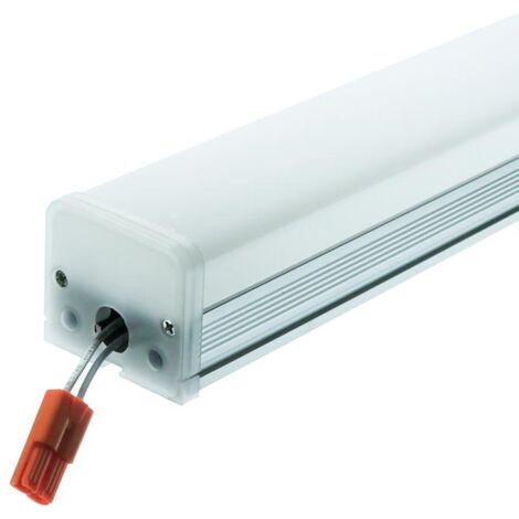 IluminaShop - Barra Lineal 1200 mm Enlazable de Superficie 40W (UGR 20) IP20 4000LM CRI 80  Blanco Frio 6000K