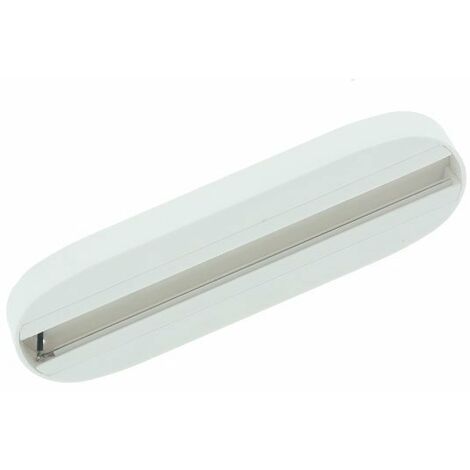 IluminaShop - Base de Superficie para Carril Blanco Monofasico