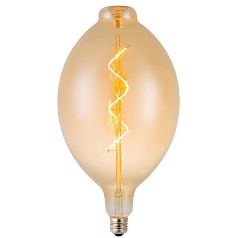 IluminaShop - Bombilla LED Filamento E27 BT180 4W Ambar Blanco Calido 2300K