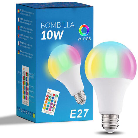 IluminaShop - Bombilla LED Future A60 E27 10W RGB+W con Mando