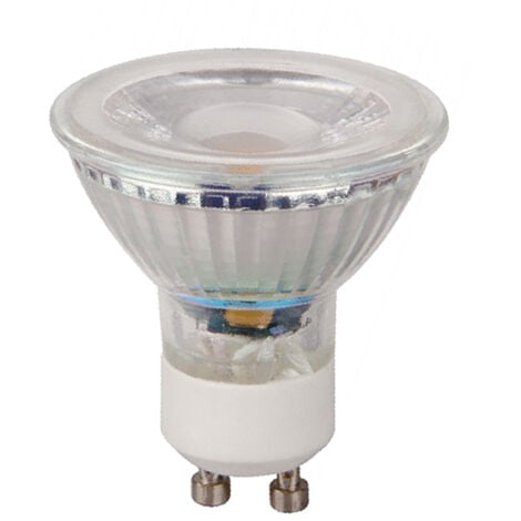 IluminaShop - Bombilla LED GU10 Glass 7W 38º  Blanco Neutro 4500K
