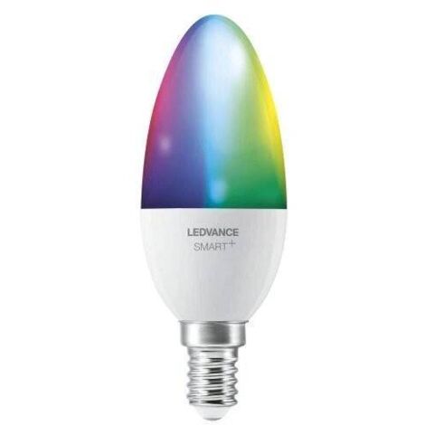 IluminaShop - Bombilla LED OSRAM Inteligente Smart C37 E14 Vela Dimable CCT 49W WiFi Compatible con Alexa y Google Home  27006500