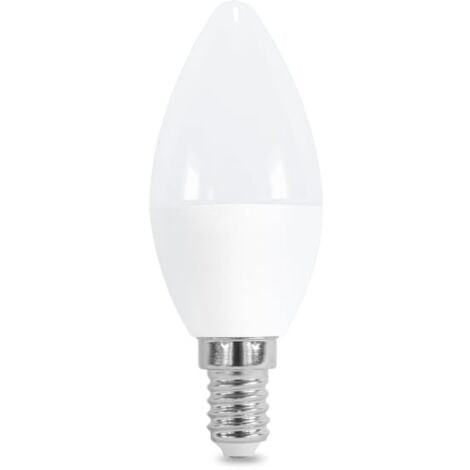 IluminaShop - Bombilla LED Vela C37 E14 6W  Blanco Neutro 4000K