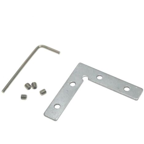 IluminaShop - Conector Plano en L Horizontal para Perfil
