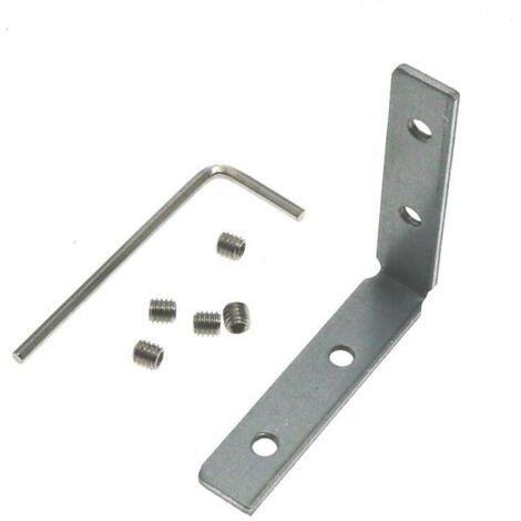 IluminaShop - Conector Plano en L Vertical para Perfil