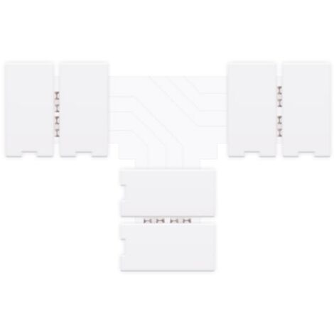 IluminaShop - Conector Rapido Tipo T Tira LED RGB SMD5050 12/24VDC