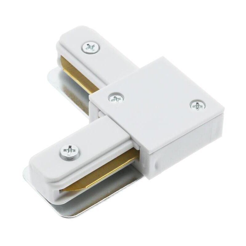 Conector tipo l para Carril Monofasico Blanco - Iluminashop