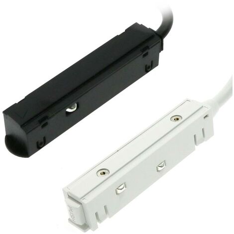 IluminaShop - Conexion con Cable de Inicio para Carril Magnetico Serie Detail  Negro