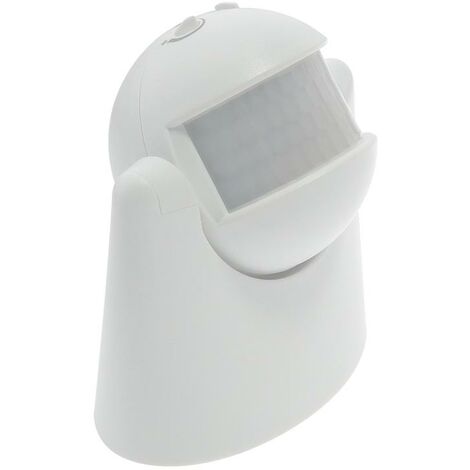 IluminaShop - Detector de Movimiento PIR 180º Superficie Blanco