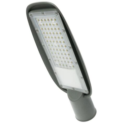 IluminaShop - Farola LED Grey para Alumbrado Publico 50W IP65 Lumileds  Blanco Calido 2700K