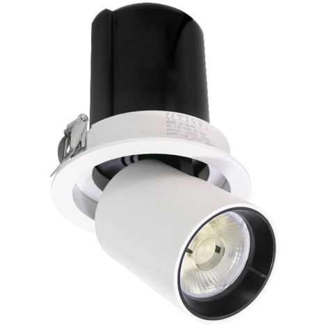 IluminaShop - Foco Donwlight LED Orientable 12W  Blanco Neutro 4000K