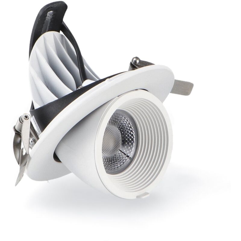 Iluminashop - Foco Downlight led Basculante 15W Orientable Blanco cct 3000+4000+6000