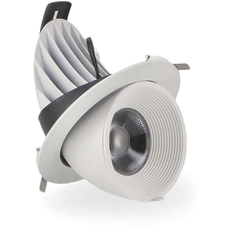 Iluminashop - Foco Downlight led Basculante 30W Orientable Blanco cct