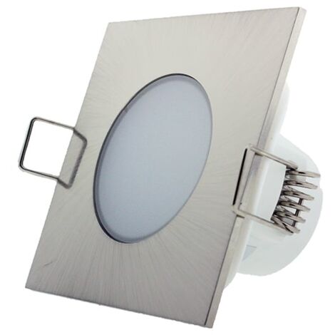IluminaShop - Foco downlight LED CobCarbon Square 5W IP54  Blanco Frio 6500K