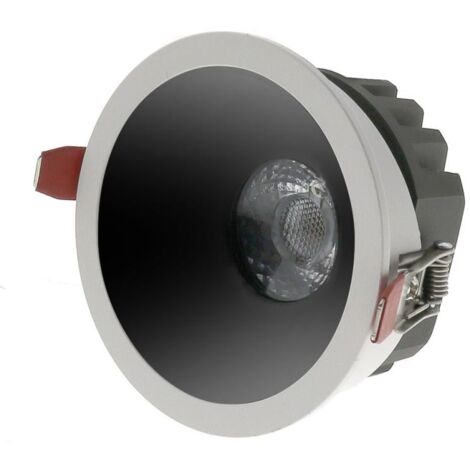 IluminaShop - Foco downlight LED CobMon Black 7W  Blanco Neutro 4500K