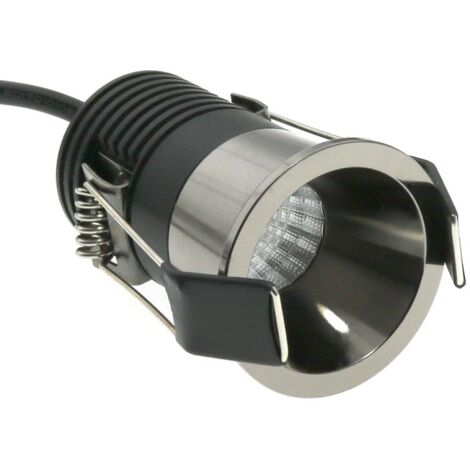 IluminaShop - Foco Downlight LED Deep Negro Cromo 5W IP20  3000+4000+6000