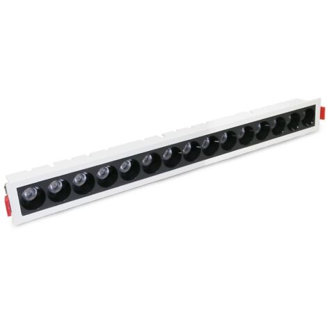 IluminaShop - Foco Downlight LED Lineal 30W  Blanco Calido 3000K