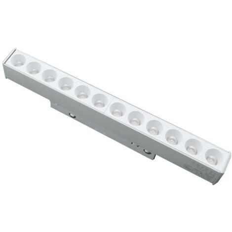 IluminaShop - Foco LED Blanco para Carril Magnetico 12W Chip Osram 48V Monofasico CRI 90 UGR 17 Serie Even  Blanco Calido 3000K