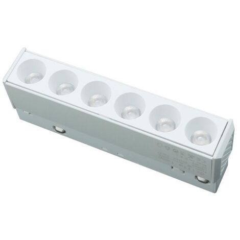 IluminaShop - Foco LED Blanco para Carril Magnetico 6W Magne II Chip Osram 48V Monofasico CRI 90 UGR 17 Serie Even  Blanco Neutro 4500K