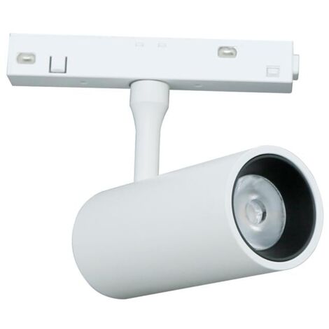 IluminaShop - Foco LED Blanco para Carril Magnetico 7W Magne Chip Osram 48V Monofasico CRI 90 UGR 17 Serie Even  Blanco Neutro 4500K
