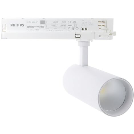 IluminaShop - Foco LED Philips Blanco 32W Trifasico para Carril  (5 Anos de Garantia)  Blanco Frio 6000K